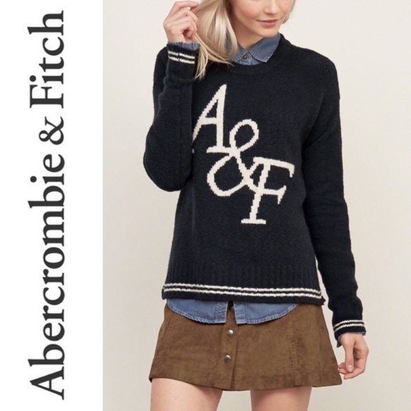 Abercrombie & Fitch Sweaters - NWT Abercrombie & Fitch Statement Logo Sweater